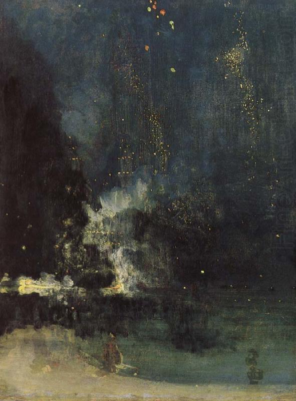James Abbott Mcneill Whistler Nocturne in Black and Gold china oil painting image